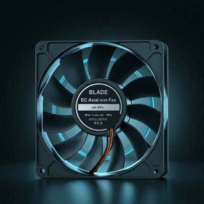 Blade 225mm hoge temperatuurweerstand van 60°C met IP54 EC Axial Fan