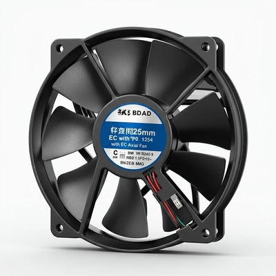 Blade 225mm hoge temperatuurweerstand van 60°C met IP54 EC Axial Fan