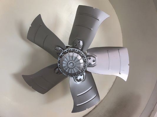 9500m3/h industriële Externe Ventilator 500mm van de Rotor Asstroom AL Alloy Sickle Blade